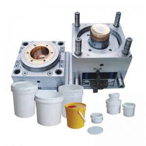 Plastic Injection Pail Mold with Handle and Lid